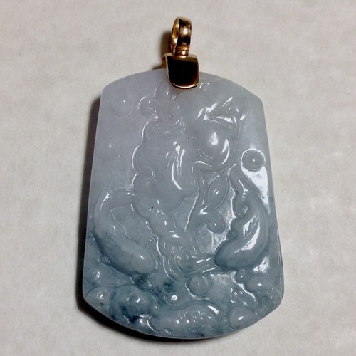 Natural finely carved jade - finely, /