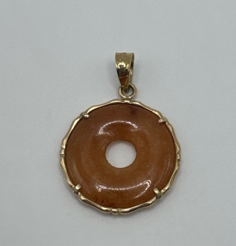 Beautiful 14k round orange red - beautiful,